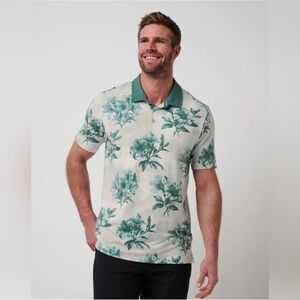 Travis Mathew Featherweight Magnolia Floral Polo